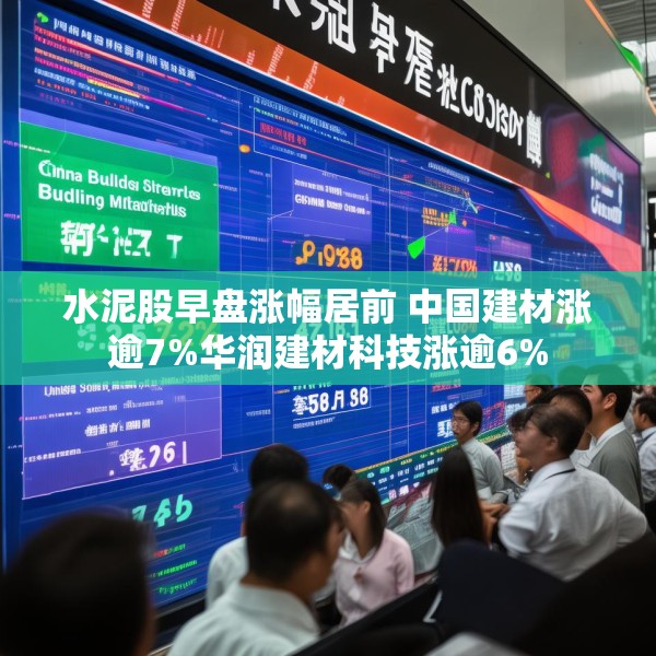 水泥股早盘涨幅居前 中国建材涨逾7%华润建材科技涨逾6%