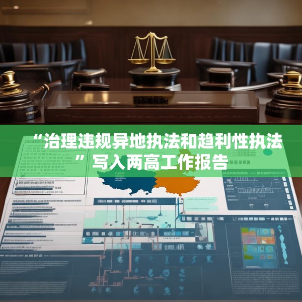 “治理违规异地执法和趋利性执法”写入两高工作报告