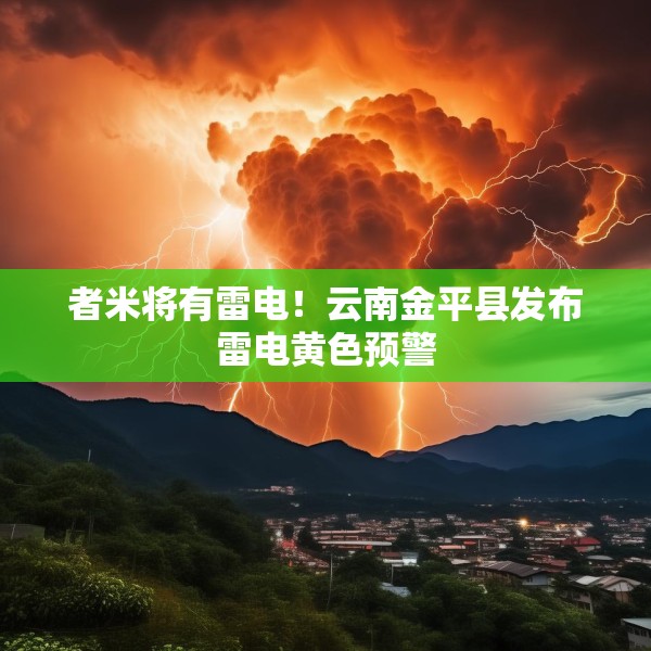 者米将有雷电！云南金平县发布雷电黄色预警