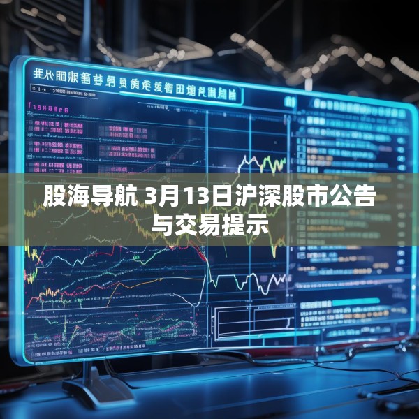 股海导航 3月13日沪深股市公告与交易提示