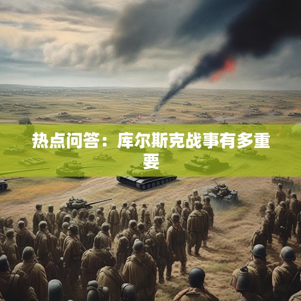 热点问答：库尔斯克战事有多重要
