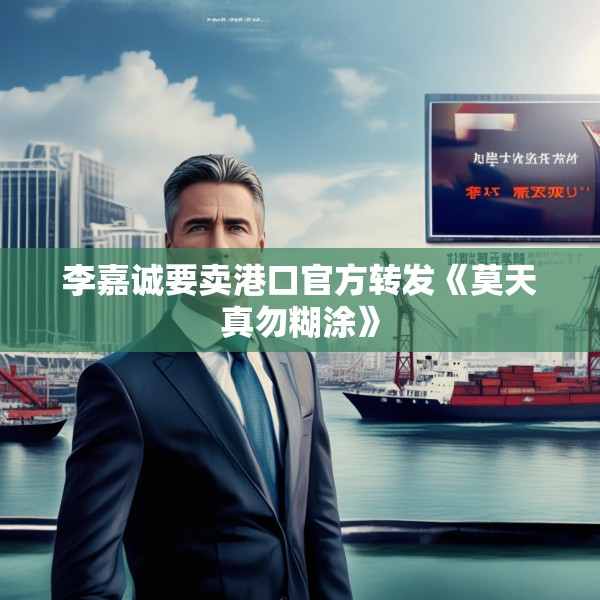 李嘉诚要卖港口官方转发《莫天真勿糊涂》
