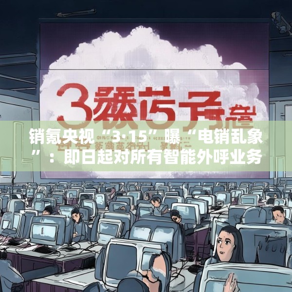 销氪央视“3·15”曝“电销乱象”：即日起对所有智能外呼业务自查自纠