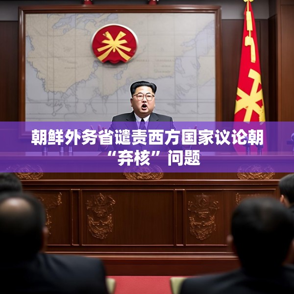 朝鲜外务省谴责西方国家议论朝“弃核”问题