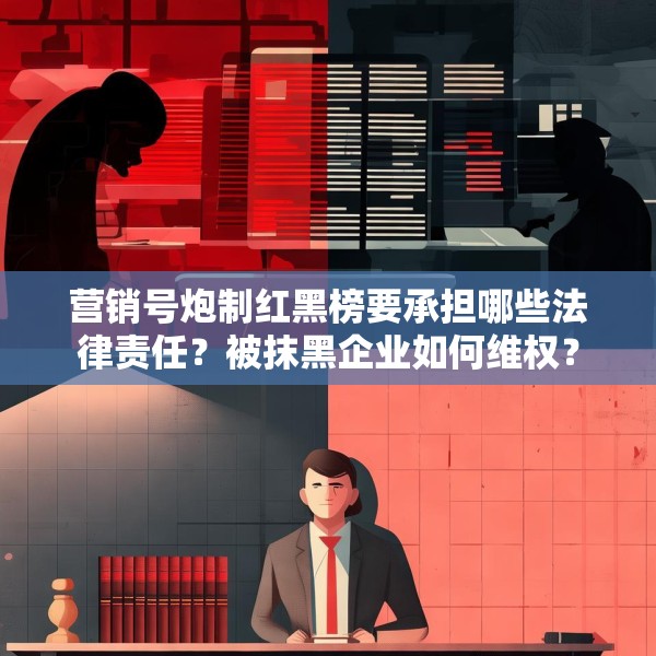 营销号炮制红黑榜要承担哪些法律责任？被抹黑企业如何维权？