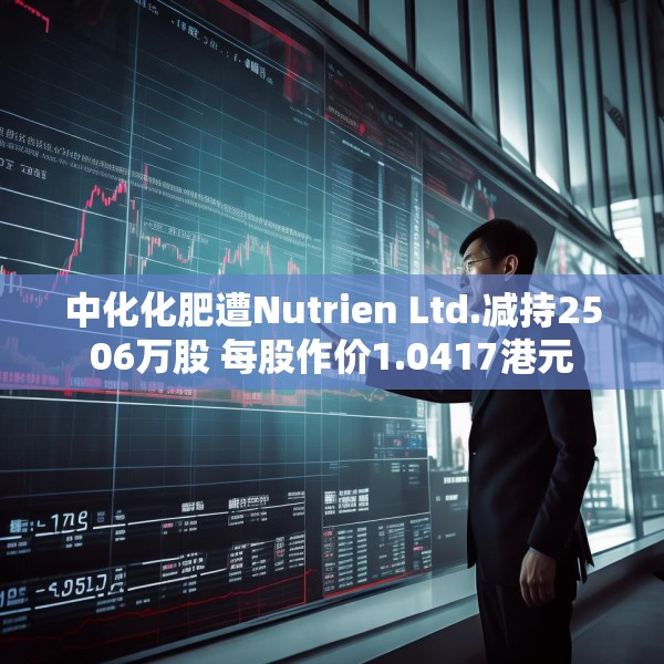 中化化肥遭Nutrien Ltd.减持2506万股 每股作价1.0417港元