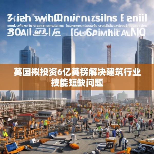 英国拟投资6亿英镑解决建筑行业技能短缺问题