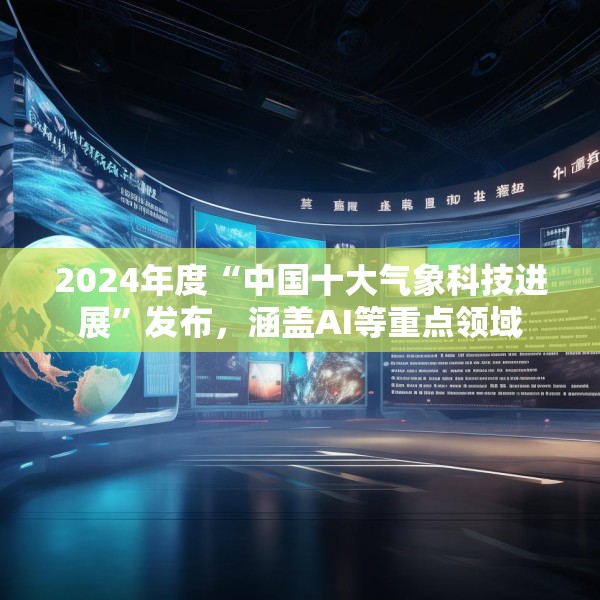 2024年度“中国十大气象科技进展”发布，涵盖AI等重点领域