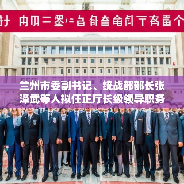 兰州市委副书记、统战部部长张泽武等人拟任正厅长级领导职务