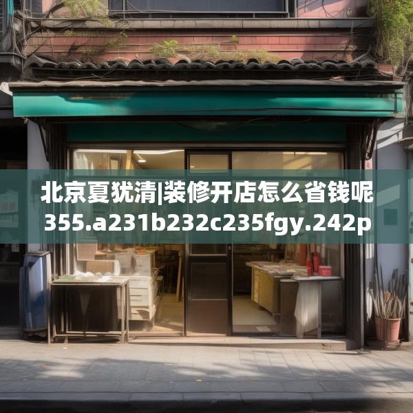 北京夏犹清|装修开店怎么省钱呢355.a231b232c235fgy.242poiy