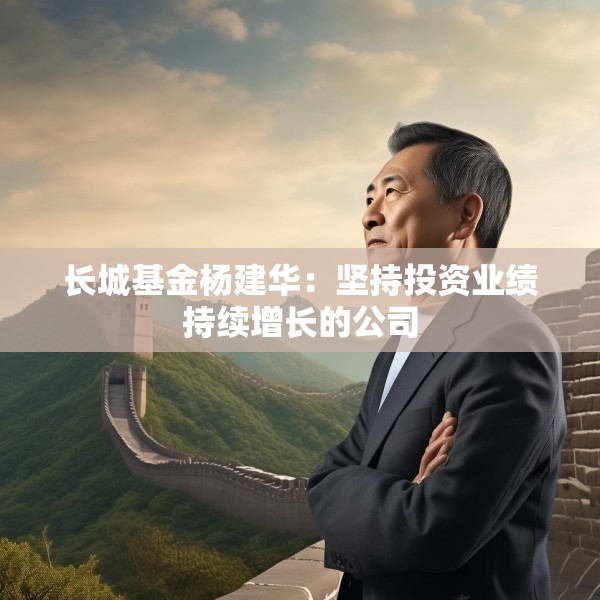 长城基金杨建华：坚持投资业绩持续增长的公司