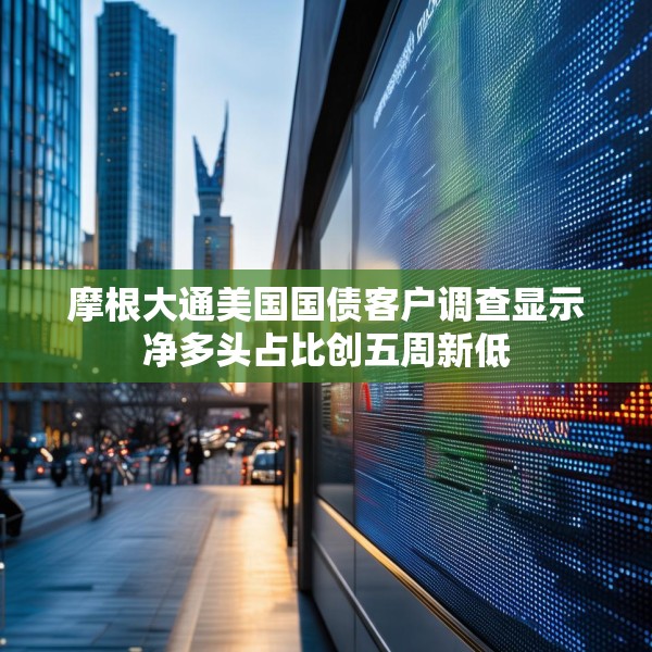 摩根大通美国国债客户调查显示净多头占比创五周新低