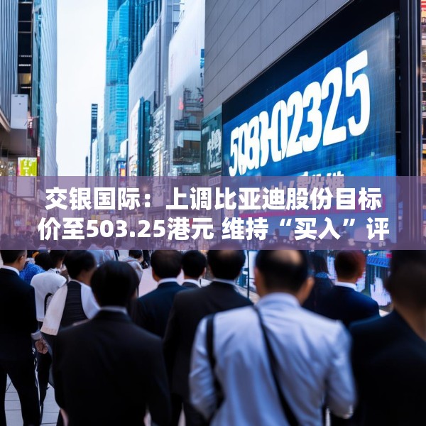 交银国际：上调比亚迪股份目标价至503.25港元 维持“买入”评级