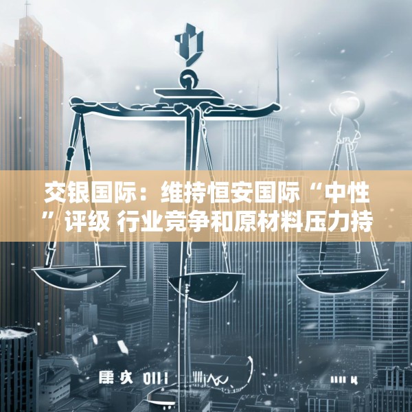 交银国际：维持恒安国际“中性”评级 行业竞争和原材料压力持续