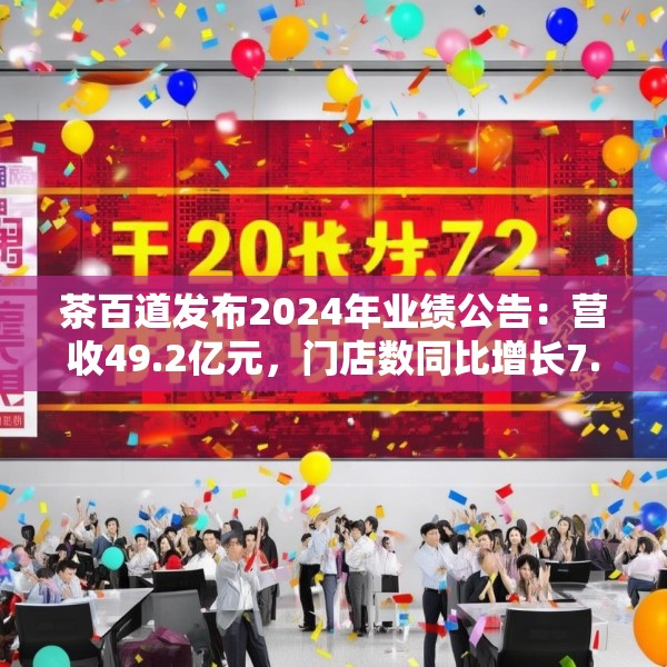 茶百道发布2024年业绩公告：营收49.2亿元，门店数同比增长7.6%