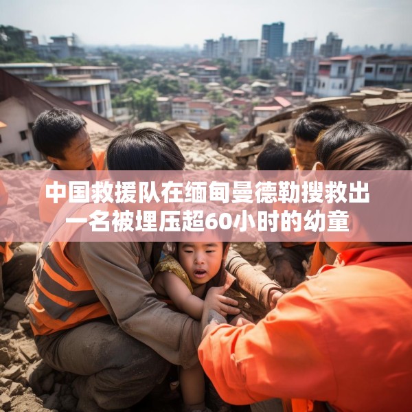 中国救援队在缅甸曼德勒搜救出一名被埋压超60小时的幼童