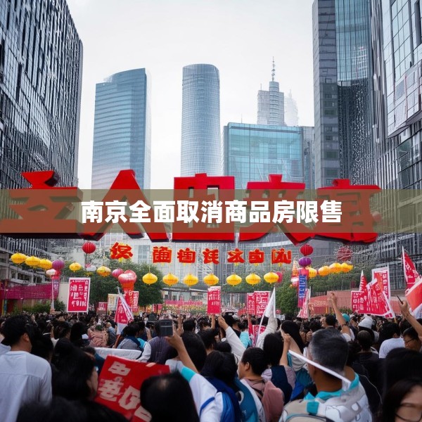 南京全面取消商品房限售