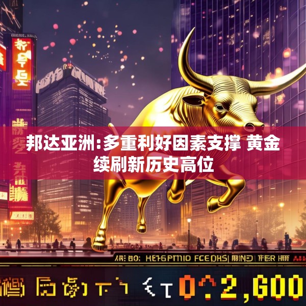 邦达亚洲:多重利好因素支撑 黄金续刷新历史高位