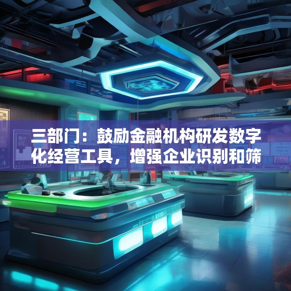 三部门：鼓励金融机构研发数字化经营工具，增强企业识别和筛选能力