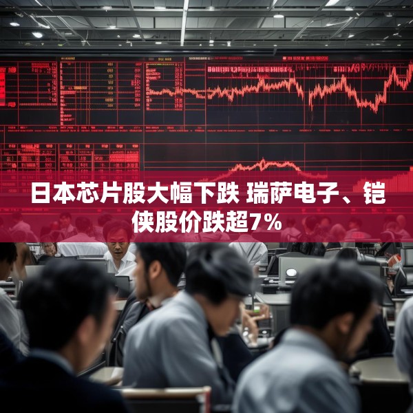 日本芯片股大幅下跌 瑞萨电子、铠侠股价跌超7%