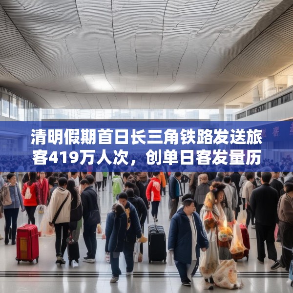 清明假期首日长三角铁路发送旅客419万人次，创单日客发量历史新高