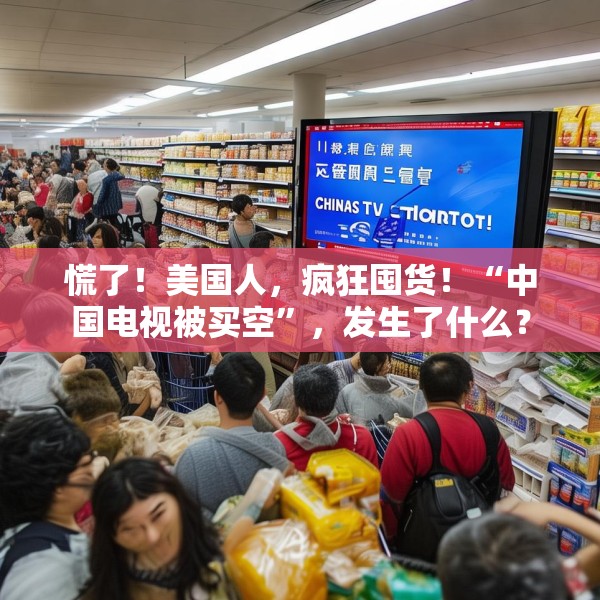慌了！美国人，疯狂囤货！“中国电视被买空”，发生了什么？