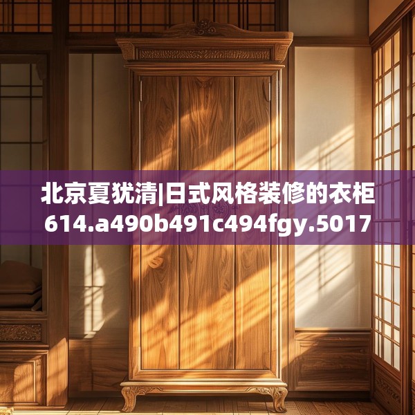 北京夏犹清|日式风格装修的衣柜614.a490b491c494fgy.50176657