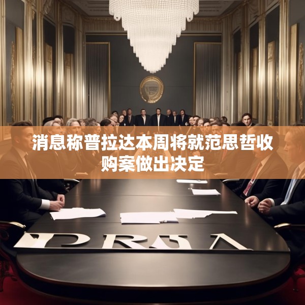 消息称普拉达本周将就范思哲收购案做出决定