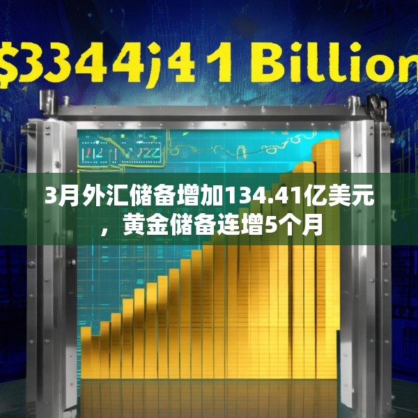 3月外汇储备增加134.41亿美元，黄金储备连增5个月