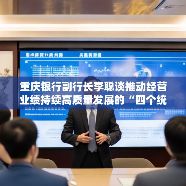 重庆银行副行长李聪谈推动经营业绩持续高质量发展的“四个统筹”