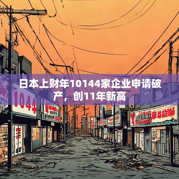 日本上财年10144家企业申请破产，创11年新高
