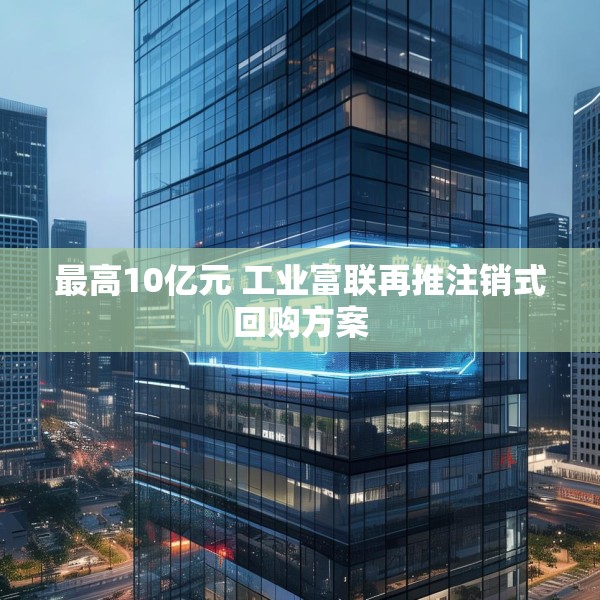 最高10亿元 工业富联再推注销式回购方案