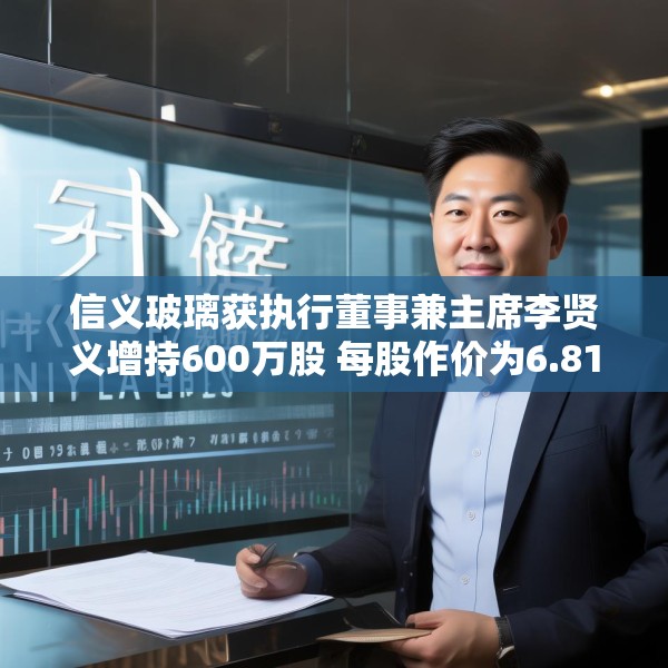 信义玻璃获执行董事兼主席李贤义增持600万股 每股作价为6.8148港元