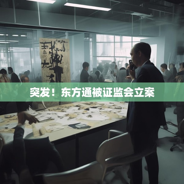 突发！东方通被证监会立案