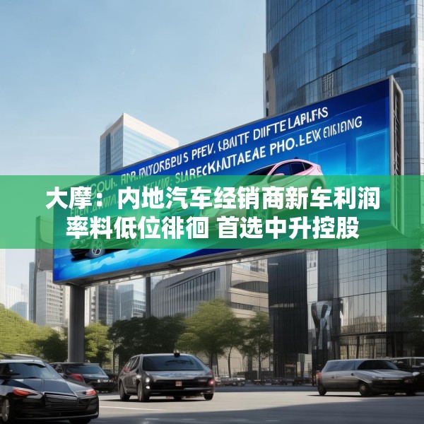 大摩：内地汽车经销商新车利润率料低位徘徊 首选中升控股