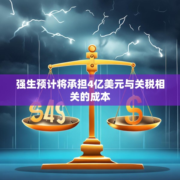 强生预计将承担4亿美元与关税相关的成本