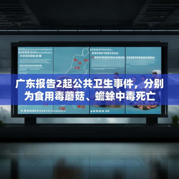 广东报告2起公共卫生事件，分别为食用毒蘑菇、蟾蜍中毒死亡