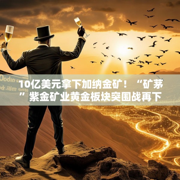 10亿美元拿下加纳金矿！“矿茅”紫金矿业黄金板块突围战再下一城
