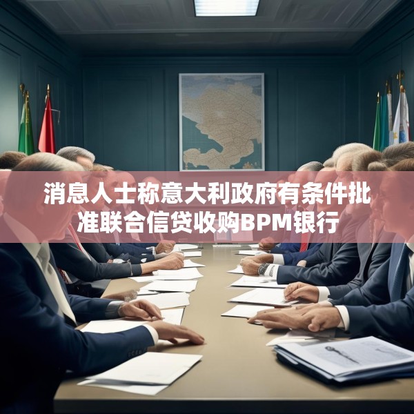 消息人士称意大利政府有条件批准联合信贷收购BPM银行