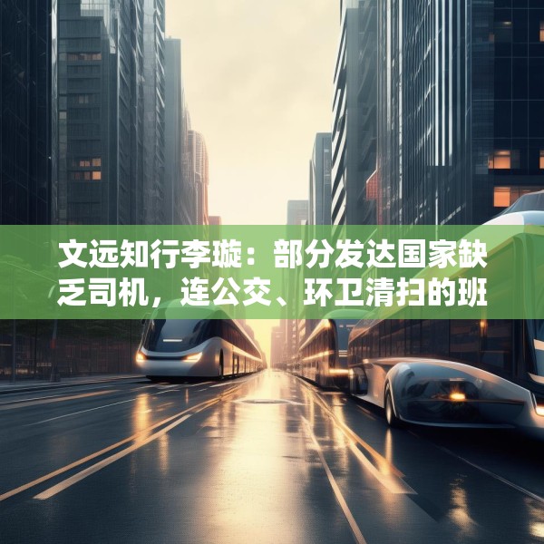 文远知行李璇：部分发达国家缺乏司机，连公交、环卫清扫的班次都减少了