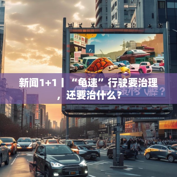 新闻1+1丨“龟速”行驶要治理，还要治什么？