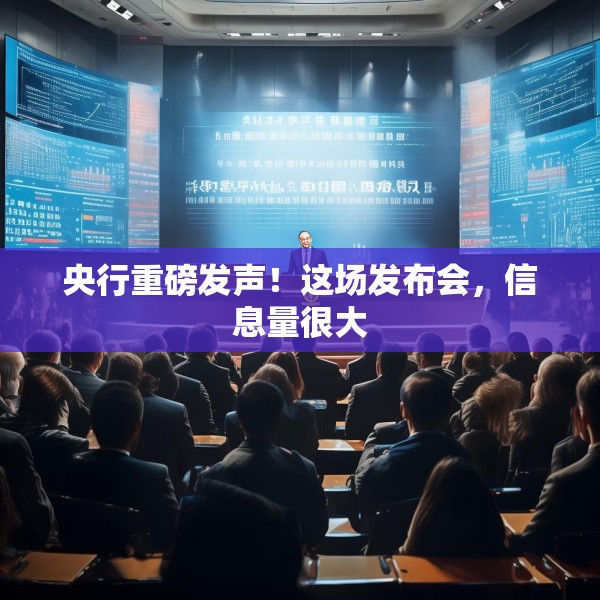 央行重磅发声！这场发布会，信息量很大