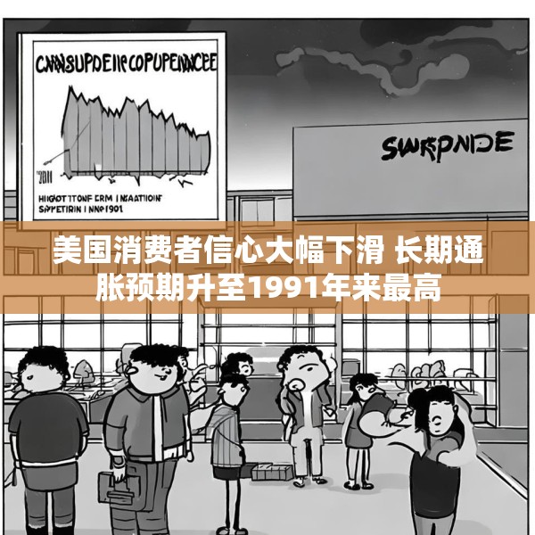 美国消费者信心大幅下滑 长期通胀预期升至1991年来最高