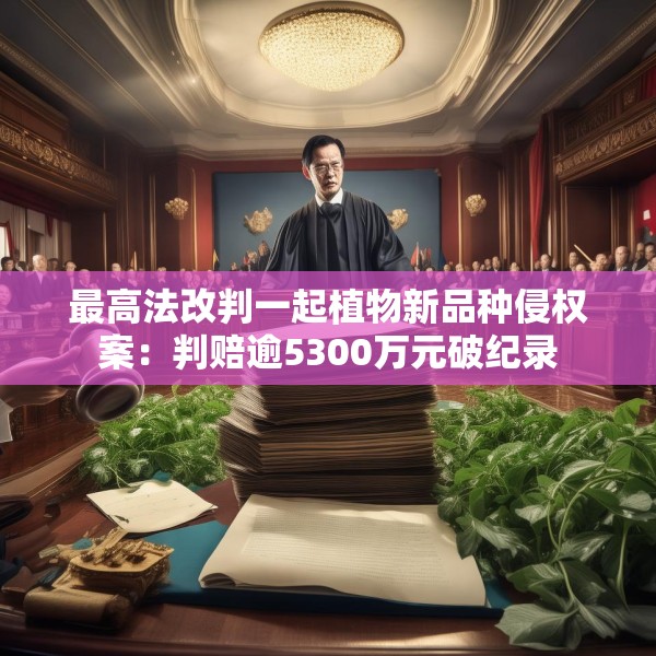 最高法改判一起植物新品种侵权案：判赔逾5300万元破纪录