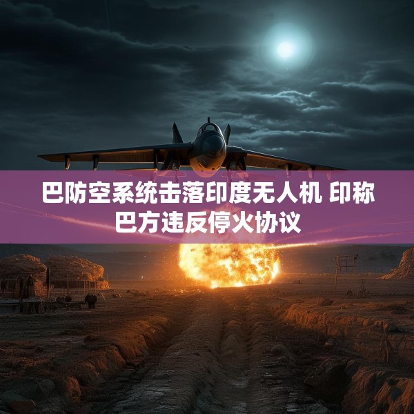 巴防空系统击落印度无人机 印称巴方违反停火协议