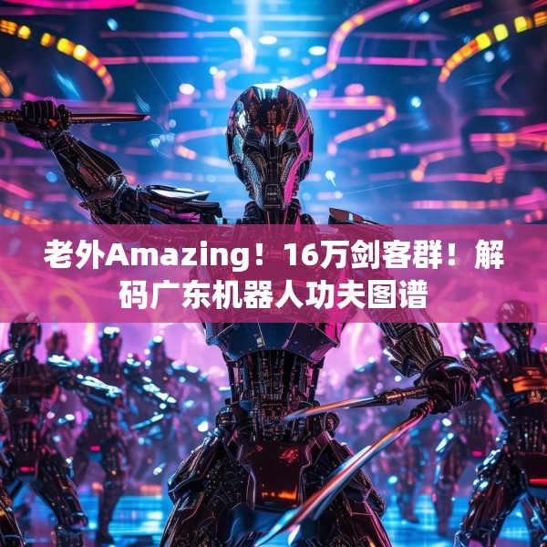 老外Amazing！16万剑客群！解码广东机器人功夫图谱