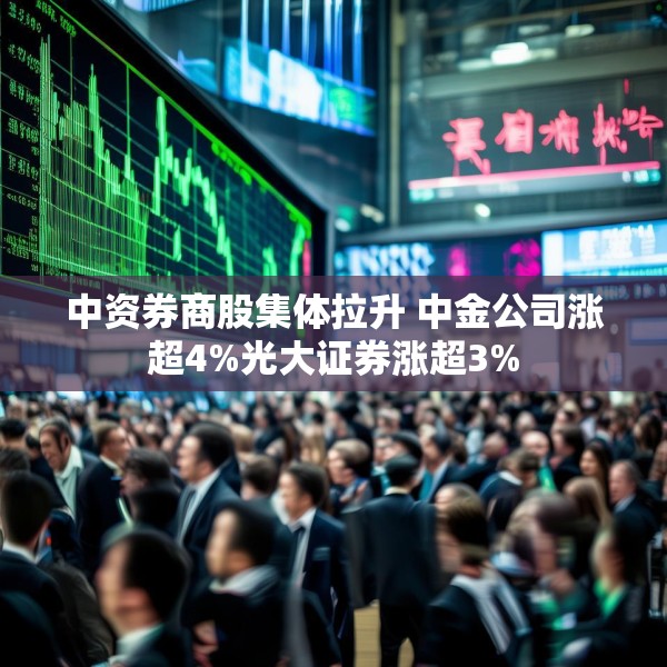 中资券商股集体拉升 中金公司涨超4%光大证券涨超3%