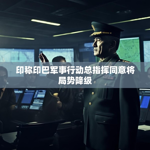 印称印巴军事行动总指挥同意将局势降级