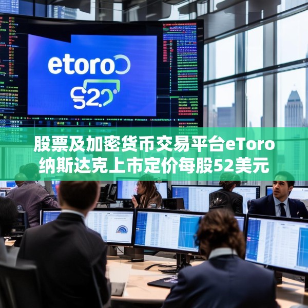 股票及加密货币交易平台eToro纳斯达克上市定价每股52美元