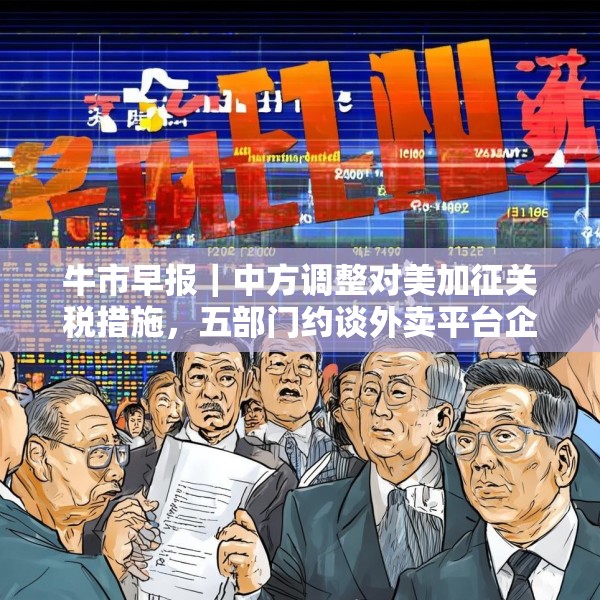 牛市早报｜中方调整对美加征关税措施，五部门约谈外卖平台企业